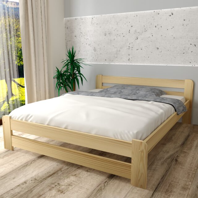 EURO SOSNA 1 łóżko drewniane EURO 120x200 sosna 4