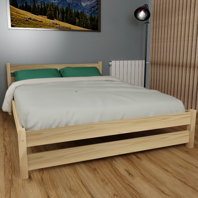 KAMIL SOSNA łózko drewniane Kamil 90x200 sosna 2