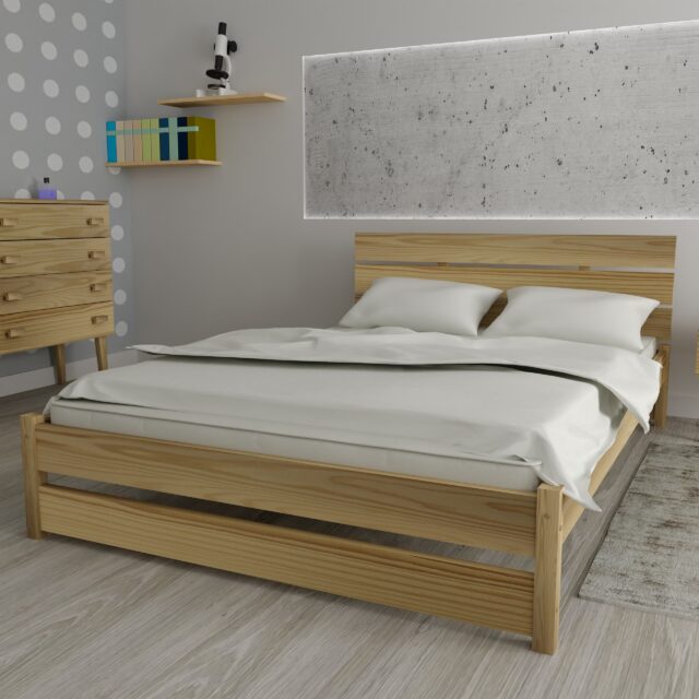 MAX SOSNA MINIATURKA łóżko drewniane max 90x200 sosna 3