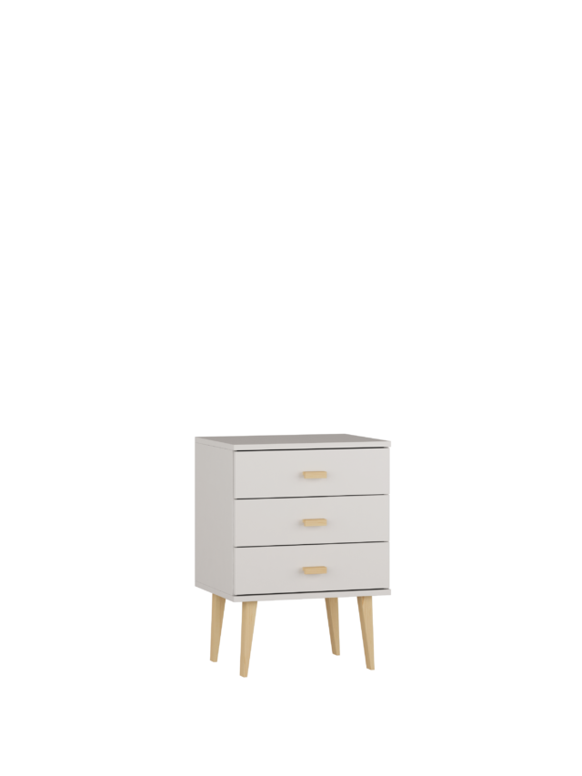 Komoda Nr1 szer60 3s komoda 80 cm blanc