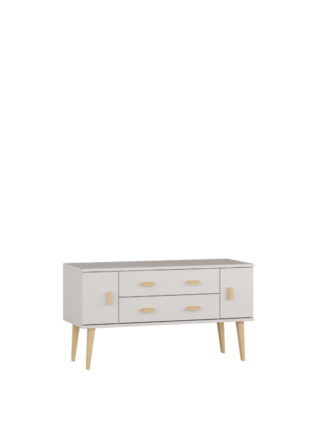 Komoda Nr3 szer120 2s komoda 117 cm - blanc