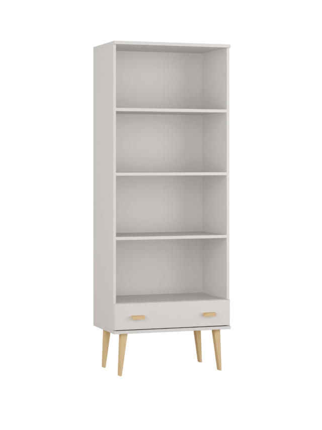 Regał z szuflada regał 80 cm blanc 3