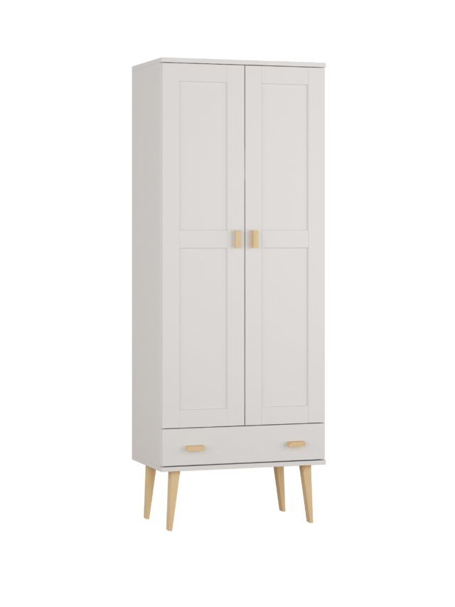 Szafa 80 z szuflada szafa 2-drzwiowa z szufladą 80cm blanc