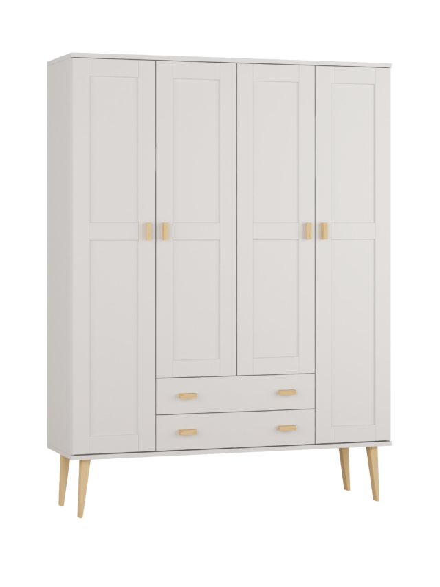 Szafa IV z szuflada2 fil szafa 4-drzwiowa z szufladami 155 cm