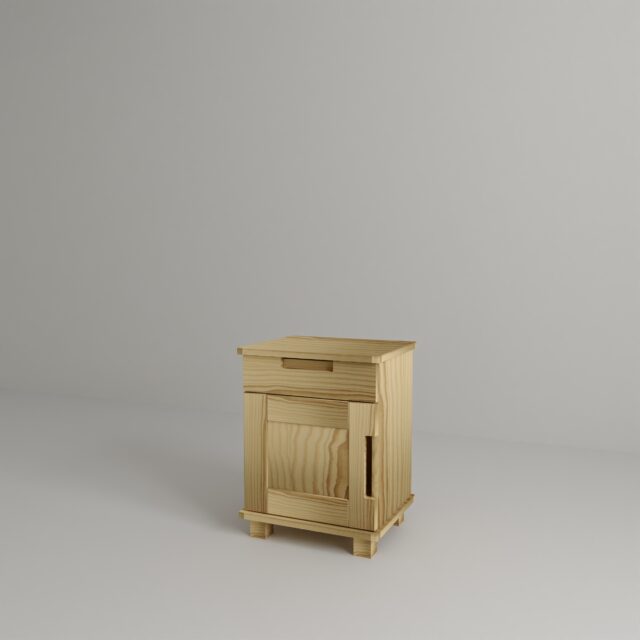 SZN1LEGNA SOSNA szafka nocna drewniana MB 2