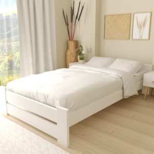 łóżko drewniane EKO MINI białe