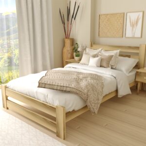 łózko drewniane EKO białe 13