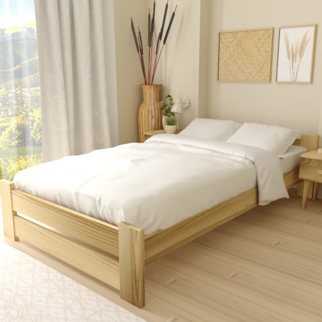 EKO MINI SOSNA pojedyncze - miniaturka Łóżko drewniane EKO MINI surowe 7