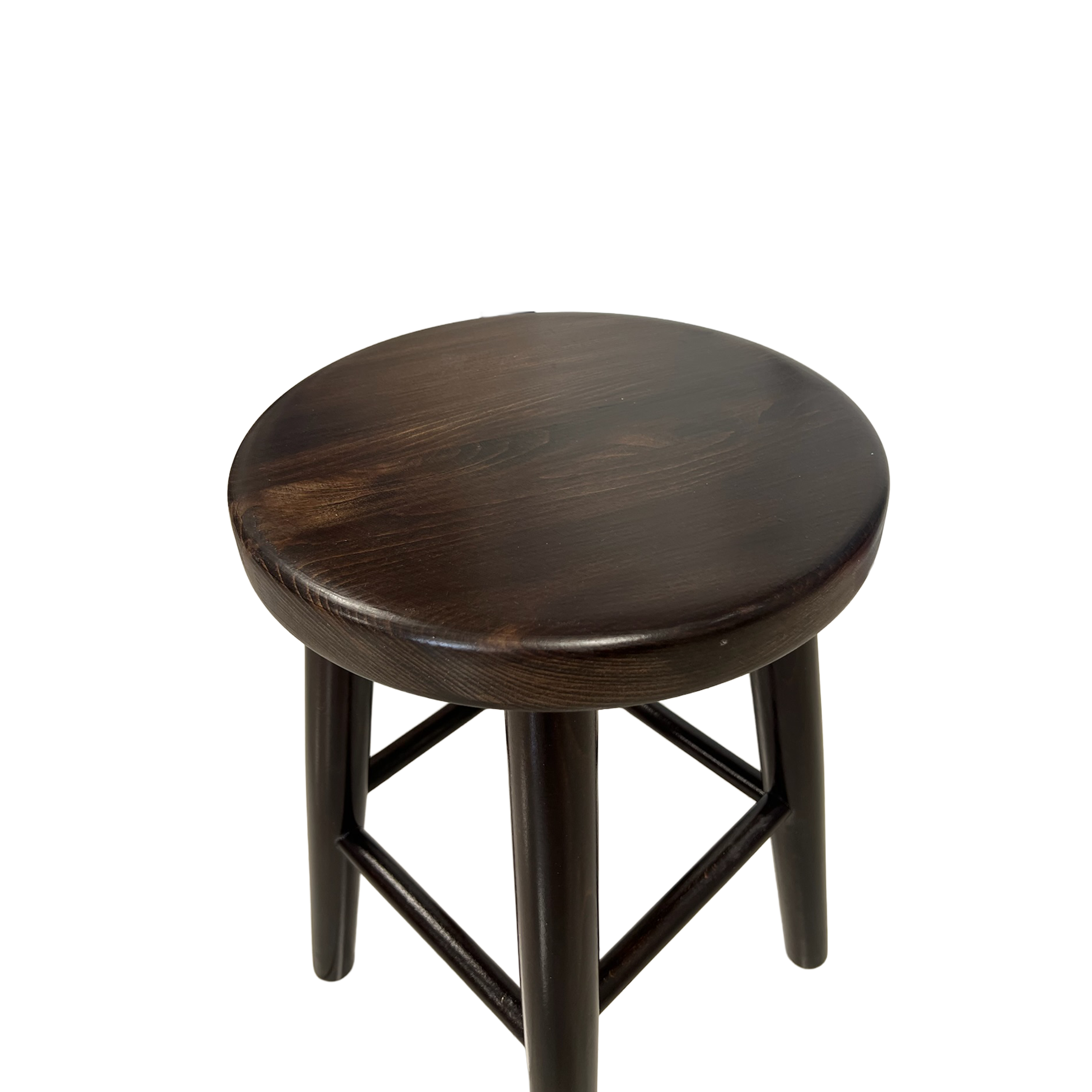 taboret_87_bez_tla Taboret bukowy toczony orzech 2