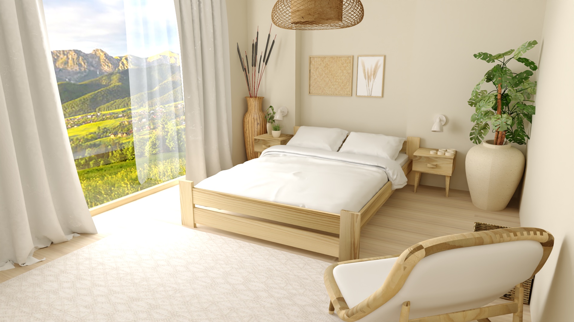 EKO MINI SUROWE podwójne - rzut 1 zestaw łóżko eko mini 15