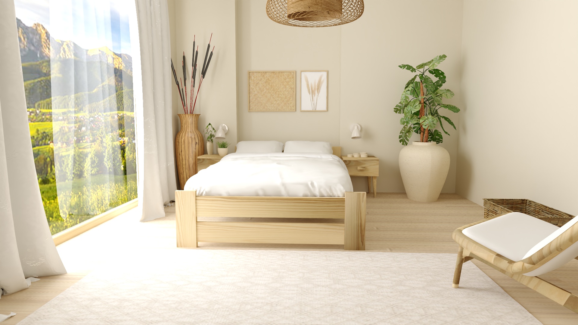 EKO MINI SUROWE pojedyncze - rzut 2 zestaw łóżko eko mini 18