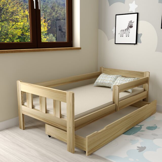 MAJA SOSNA + szuflada - Miniaturka łóżko dziecięce MAJA 5