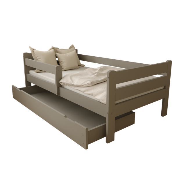 Edia szare + szuflada łóżko dziecięce EDI 2