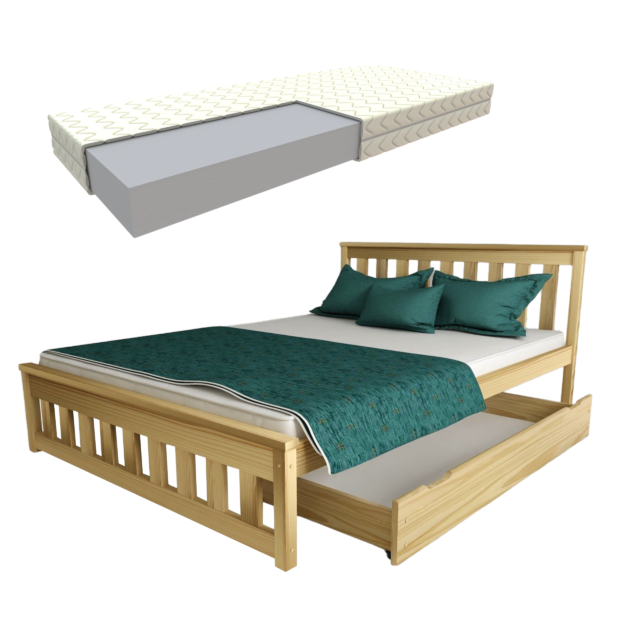 Ada Sosna + pianka + szuflada ŁÓŻKO ADA Z SZUFLADĄ I MATERACEM