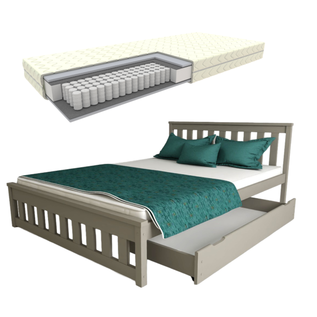 Ada Szare + kieszonka + szuflada ZESTAW ŁÓZKO ADA 6