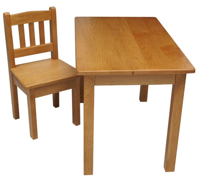 stolik mini dąb + 1 krzesełko
