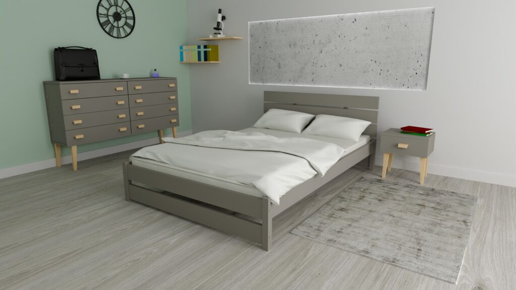 łóżko dwuosobowe drewniane zalety